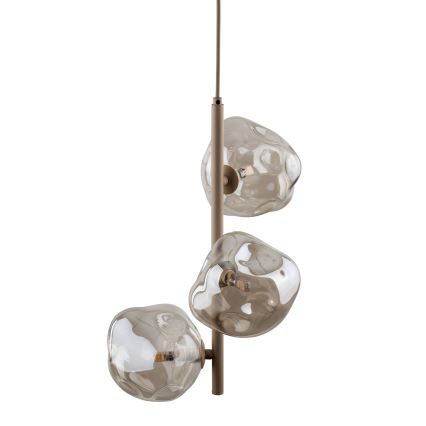 Pakaramā lampa ar vadu LAVA 3xG9/8W/230V bēša/dūmaina bēša
