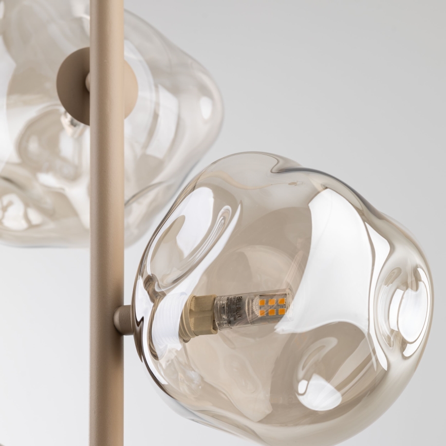 Pakaramā lampa ar vadu LAVA 3xG9/8W/230V bēša/dūmaina bēša