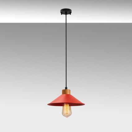 Pakaramā lampa ar vadu MANAVGAT 1xE27/40W/230V sarkana/brūna