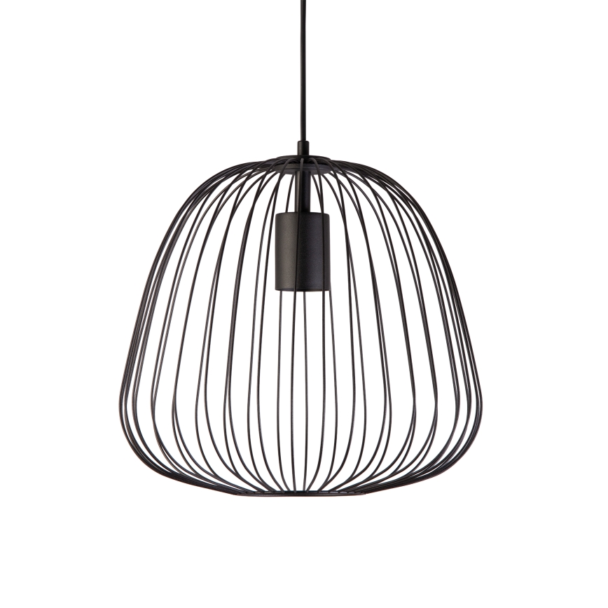 Pakaramā lampa ar vadu OVELLA 1xE27/15W/230V Ø 36 cm melna