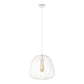 Pakaramā lampa ar vadu OVELLA 1xE27/15W/230V Ø36 cm krēmkrāsas
