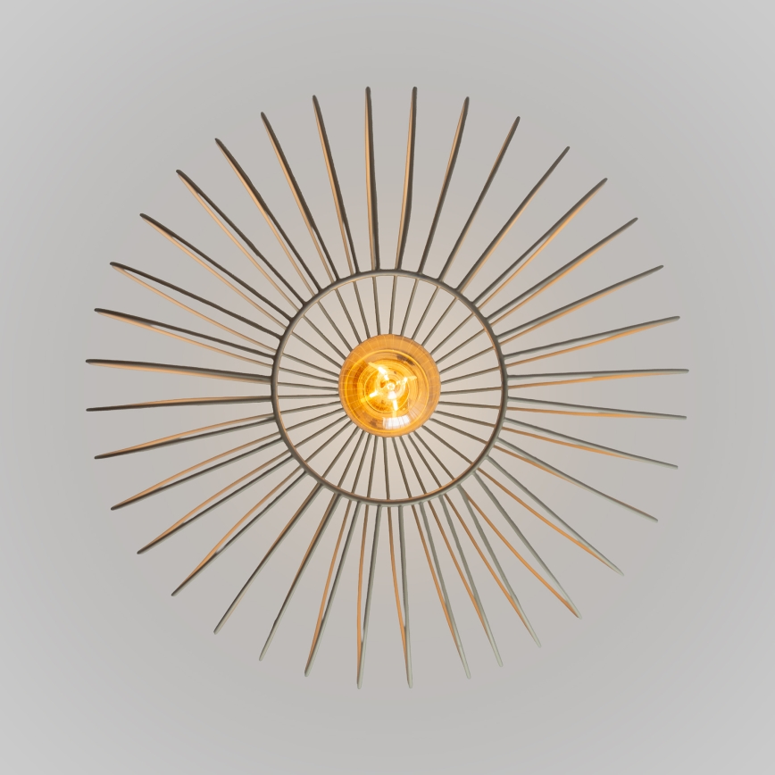 Pakaramā lampa ar vadu OVELLA 1xE27/15W/230V Ø36 cm krēmkrāsas