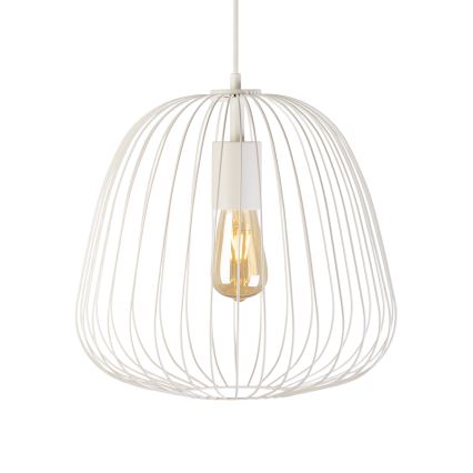 Pakaramā lampa ar vadu OVELLA 1xE27/15W/230V Ø36 cm krēmkrāsas