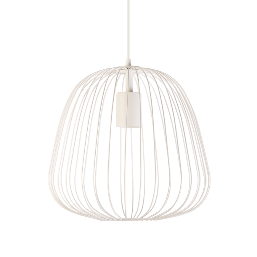Pakaramā lampa ar vadu OVELLA 1xE27/15W/230V Ø36 cm krēmkrāsas