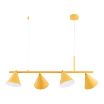 Pakaramā lampa ar vadu ZELTA 4xE27/15W/230V dzeltena