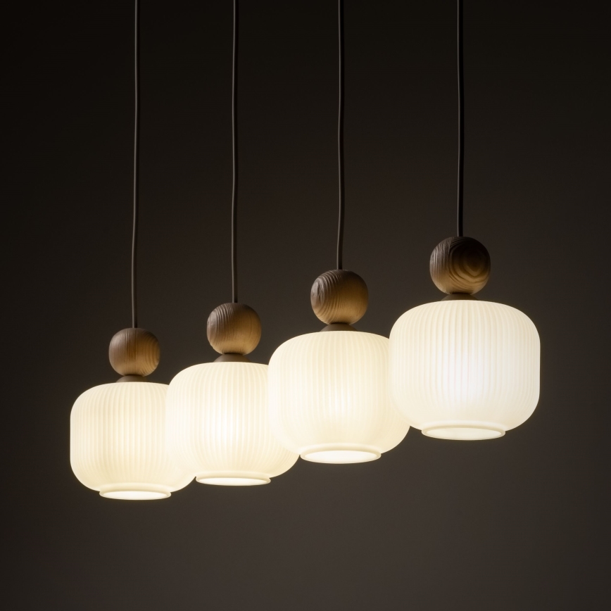 Pakaramā lampa BALLO 4xE14/10W/230V bēša