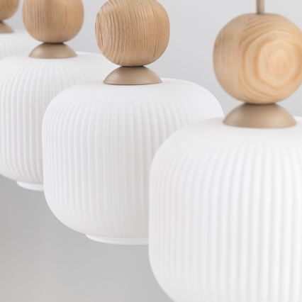 Pakaramā lampa BALLO 4xE14/10W/230V bēša