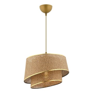 Pakaramā lampa BARETTE 1xE27/60W/230V brūna/zelta