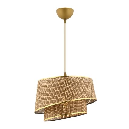 Pakaramā lampa BARETTE 1xE27/60W/230V brūna/zelta