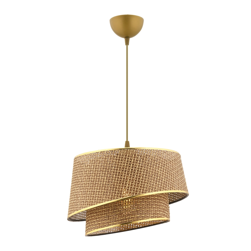 Pakaramā lampa BARETTE 1xE27/60W/230V brūna/zelta