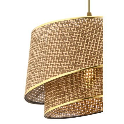 Pakaramā lampa BARETTE 1xE27/60W/230V brūna/zelta