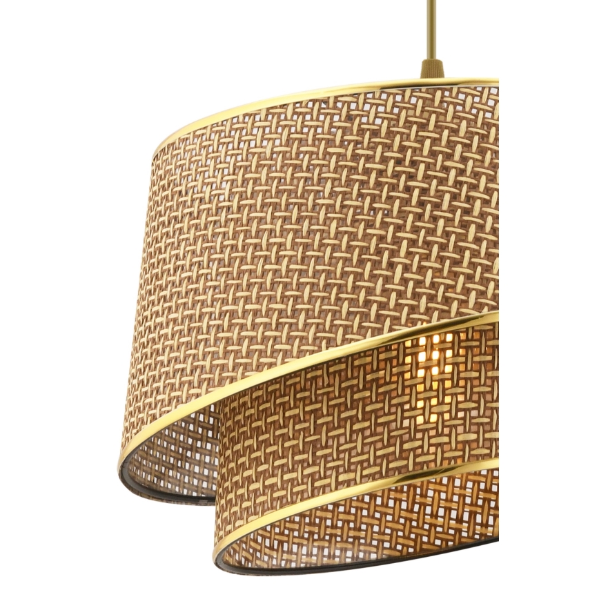 Pakaramā lampa BARETTE 1xE27/60W/230V brūna/zelta
