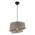 Pakaramā lampa BARETTE 1xE27/60W/230V pelēka/spīdīgs hroms