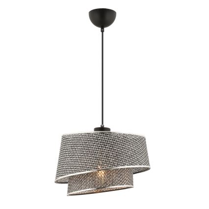Pakaramā lampa BARETTE 1xE27/60W/230V pelēka/spīdīgs hroms