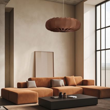 Pakaramā lampa CAFEE uz vada 1xE27/40W/230V Ø 66 cm brūna