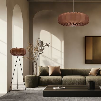 Pakaramā lampa CAFEE uz vada 1xE27/40W/230V Ø 66 cm brūna