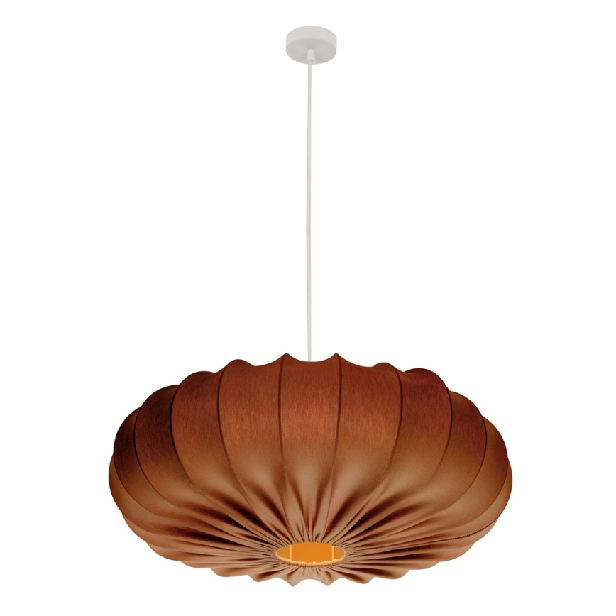 Pakaramā lampa CAFEE uz vada 1xE27/40W/230V Ø 66 cm brūna