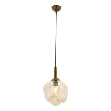 Pakaramā lampa CRUMPLED 1xE27/40W/230V bronza/bēša