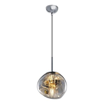 Pakaramā lampa CRUMPLED ar vadu 1xE27/24W/230V Ø 18 cm dūmota