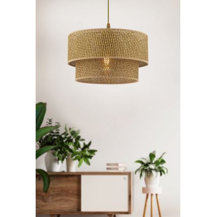 Pakaramā lampa ECHO 1xE27/60W/230V brūna