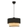 Pakaramā lampa ECHO ar vadu 1xE27/60W/230V melna/bēša