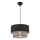 Pakaramā lampa ECHO ar vadu 1xE27/60W/230V melna/pelēka