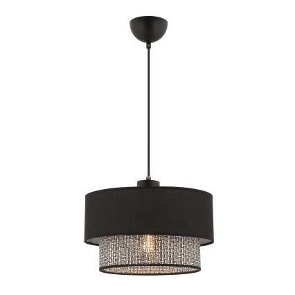 Pakaramā lampa ECHO ar vadu 1xE27/60W/230V melna/pelēka