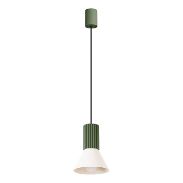 Pakaramā lampa ESTRIA 1xE14/10W/230V, Ø 14 cm, zaļa