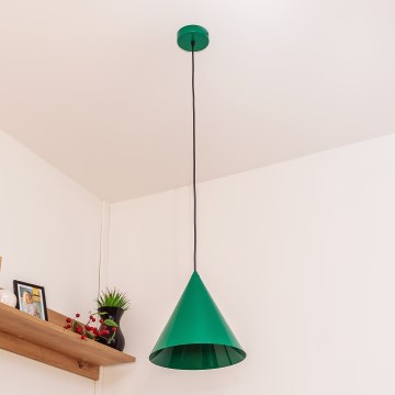Pakaramā lampa ETNA II 1xE27/15W/230V Ø 25 cm, zaļa