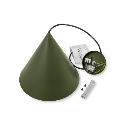 Pakaramā lampa ETNA II 1xE27/15W/230V Ø 25 cm, zaļa