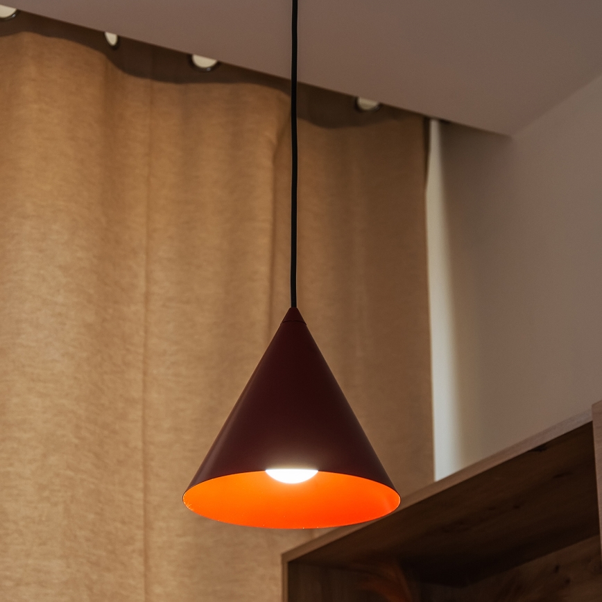 Pakaramā lampa ETNA II ar vadu 1xE27/15W/230V Ø 18,5 cm sarkana