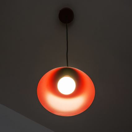 Pakaramā lampa ETNA II ar vadu 1xE27/15W/230V Ø 18,5 cm sarkana
