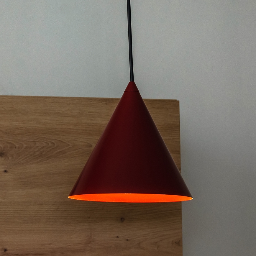 Pakaramā lampa ETNA II ar vadu 1xE27/15W/230V Ø 18,5 cm sarkana