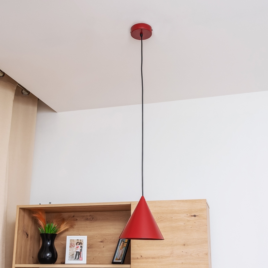 Pakaramā lampa ETNA II ar vadu 1xE27/15W/230V Ø 18,5 cm sarkana