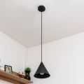 Pakaramā lampa ETNA II uz vada 1xE27/15W/230V Ø 18,5 cm melna
