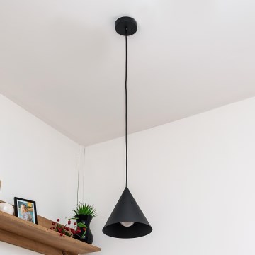 Pakaramā lampa ETNA II uz vada 1xE27/15W/230V Ø 18,5 cm melna