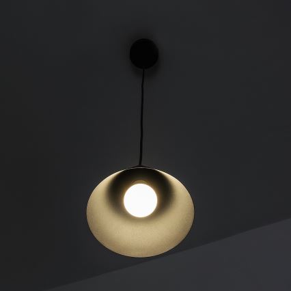 Pakaramā lampa ETNA II uz vada 1xE27/15W/230V Ø 18,5 cm melna