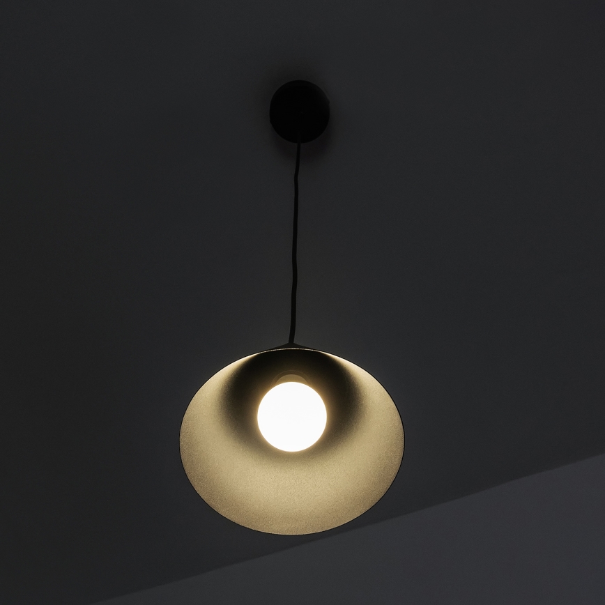 Pakaramā lampa ETNA II uz vada 1xE27/15W/230V Ø 18,5 cm melna