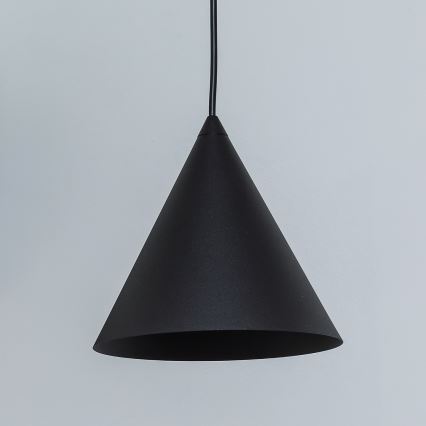 Pakaramā lampa ETNA II uz vada 1xE27/15W/230V Ø 18,5 cm melna
