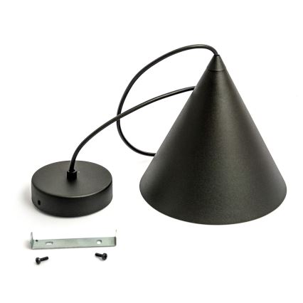 Pakaramā lampa ETNA II uz vada 1xE27/15W/230V Ø 18,5 cm melna