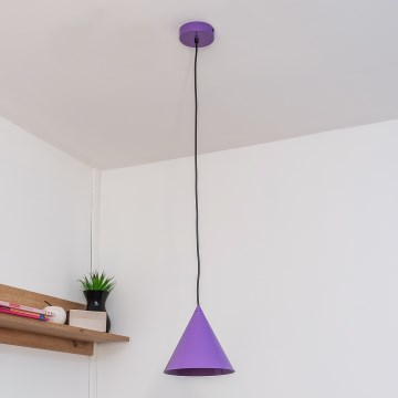 Pakaramā lampa ETNA II uz vada 1xE27/15W/230V Ø 18,5 cm, violeta