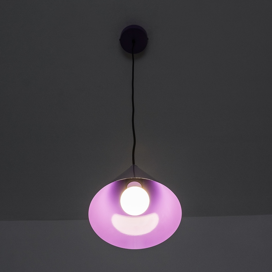Pakaramā lampa ETNA II uz vada 1xE27/15W/230V Ø 18,5 cm, violeta