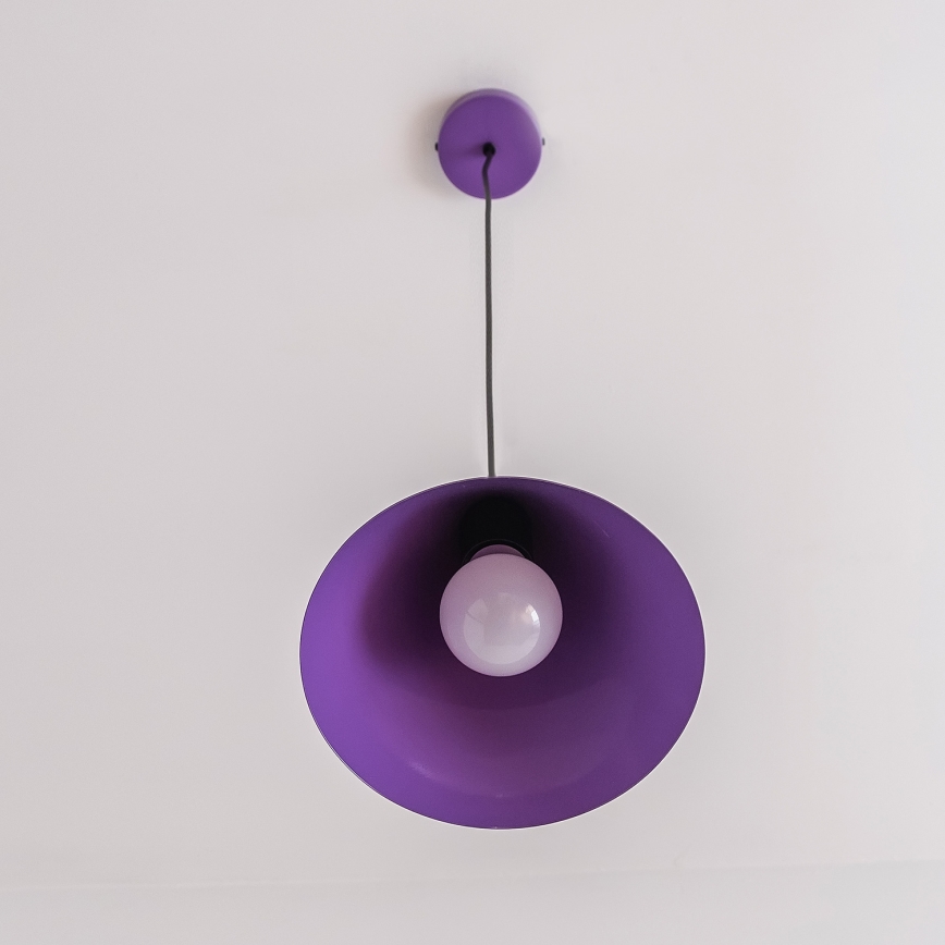 Pakaramā lampa ETNA II uz vada 1xE27/15W/230V Ø 18,5 cm, violeta