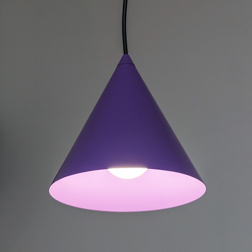 Pakaramā lampa ETNA II uz vada 1xE27/15W/230V Ø 18,5 cm, violeta