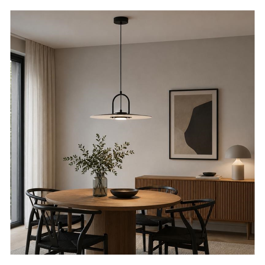 Pakaramā lampa HATTORI uz troses, 1xGX53/15W/230V, melna