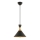 Pakaramā lampa MONZA 1xE27/40W/230V Ø 25 cm melna/zelta