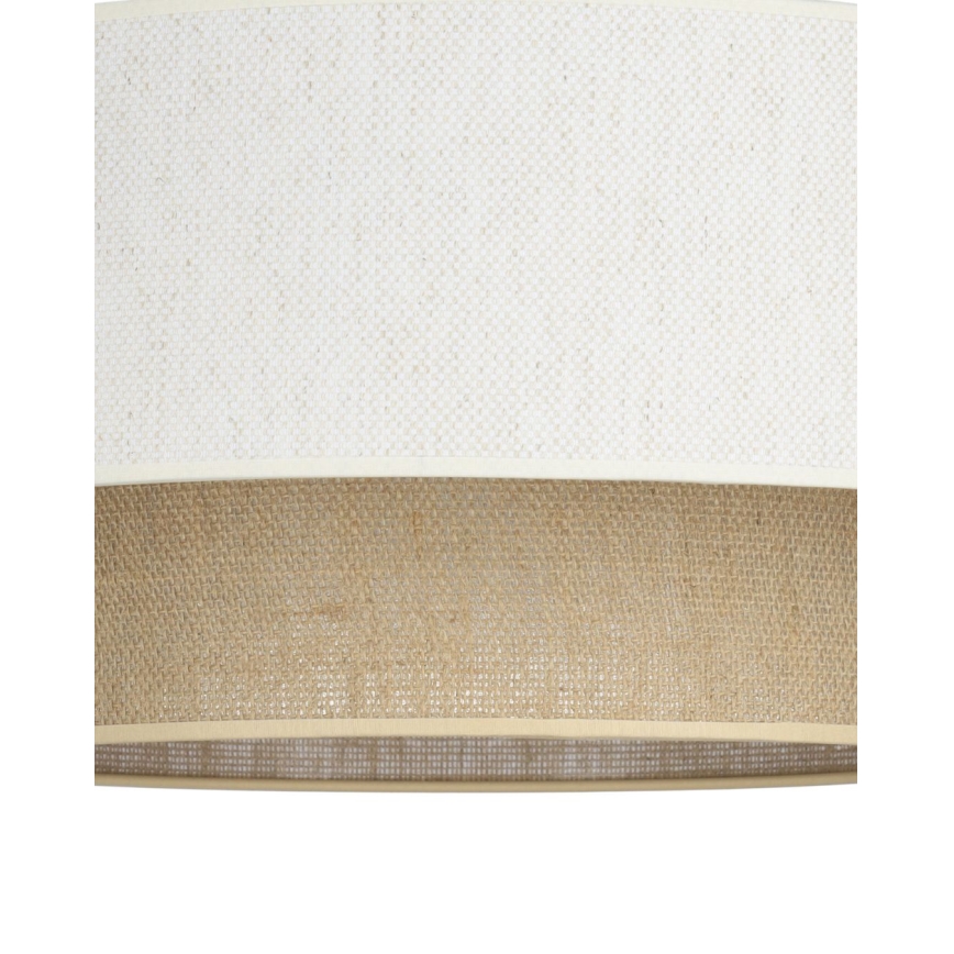 Pakaramā lampa NATIA uz troses 1xE27/60W/230V balta/brūna