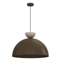 Pakaramā lampa NEVIS 1xE27/15W/230V Ø 50 cm brūna