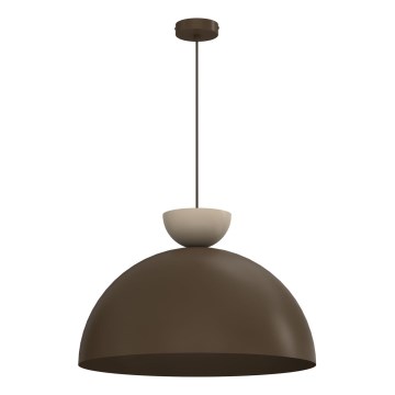 Pakaramā lampa NEVIS 1xE27/15W/230V Ø 50 cm brūna