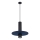 Pakaramā lampa PELTA ar stiepli 1xGU10/10W/230V melna/zila